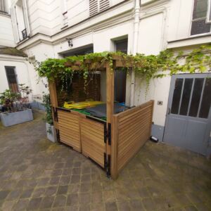 Cache Poubelles En Pergola 2 Bis