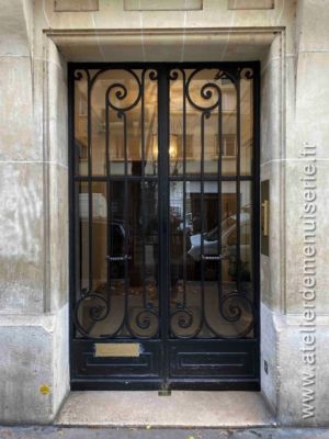 Porte Acier 129 RUE MICHE ANGE PARIS 16